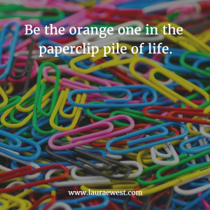 orange paperclip