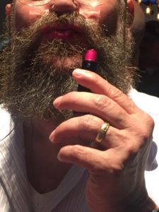 Real men do lip prints with Laura E. West, Certified Lipsologist, Dallas, TX 2019